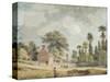 Looking Down Egham Hill-Paul Sandby-Stretched Canvas