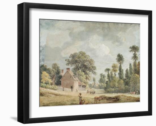 Looking Down Egham Hill-Paul Sandby-Framed Giclee Print