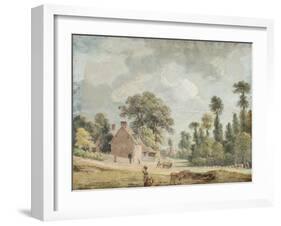 Looking Down Egham Hill-Paul Sandby-Framed Giclee Print