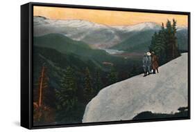 'Looking down from Mount Rainier', c1916-Asahel Curtis-Framed Stretched Canvas