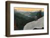 'Looking down from Mount Rainier', c1916-Asahel Curtis-Framed Photographic Print