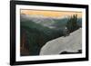 'Looking down from Mount Rainier', c1916-Asahel Curtis-Framed Photographic Print