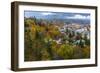 Looking Down into Autumn in Downtown Nelson, British, Columbia, Canada-Chuck Haney-Framed Photographic Print