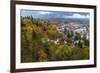 Looking Down into Autumn in Downtown Nelson, British, Columbia, Canada-Chuck Haney-Framed Photographic Print