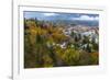 Looking Down into Autumn in Downtown Nelson, British, Columbia, Canada-Chuck Haney-Framed Photographic Print