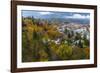 Looking Down into Autumn in Downtown Nelson, British, Columbia, Canada-Chuck Haney-Framed Photographic Print