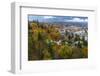 Looking Down into Autumn in Downtown Nelson, British, Columbia, Canada-Chuck Haney-Framed Photographic Print