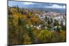 Looking Down into Autumn in Downtown Nelson, British, Columbia, Canada-Chuck Haney-Mounted Photographic Print
