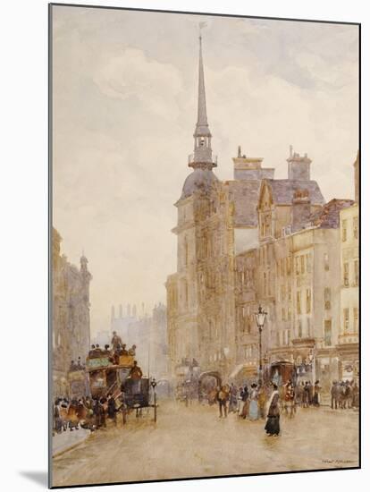 Looking Down Ludgate Hill from the Steps of St. Pauls, 1900-Herbert Menzies Marshall-Mounted Giclee Print