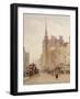 Looking Down Ludgate Hill from the Steps of St. Pauls, 1900-Herbert Menzies Marshall-Framed Giclee Print