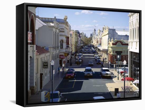 Looking Down Main Street Towards Town Hall, Fremantle, Western Australia, Australia-Richard Ashworth-Framed Stretched Canvas