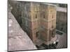 Looking Down on Entrance of Biet Giorgis, Rock Cut Christian Church, Lalibela, Ethiopia-David Poole-Mounted Photographic Print