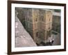 Looking Down on Entrance of Biet Giorgis, Rock Cut Christian Church, Lalibela, Ethiopia-David Poole-Framed Photographic Print