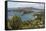 Looking Down on Nelsons Dockyard from Shirley Heights-Robert-Framed Stretched Canvas