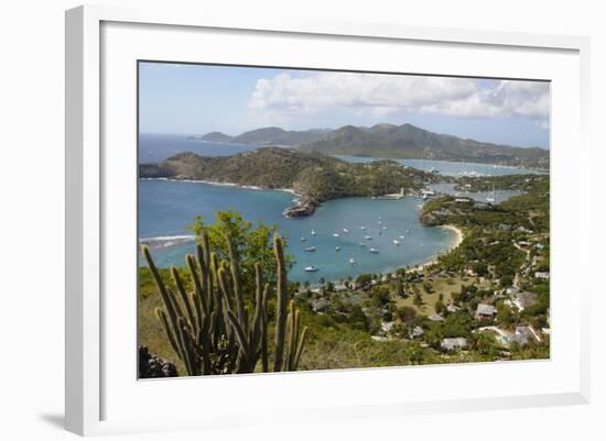 Looking Down on Nelsons Dockyard from Shirley Heights-Robert-Framed Photographic Print