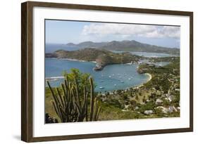 Looking Down on Nelsons Dockyard from Shirley Heights-Robert-Framed Photographic Print