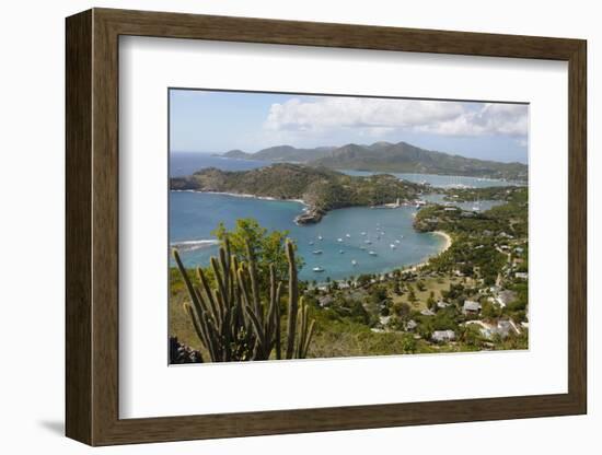 Looking Down on Nelsons Dockyard from Shirley Heights-Robert-Framed Photographic Print