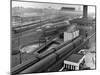 Looking Down on Railroad Yard at Union Station Showing Roundhouse Turntable-Alfred Eisenstaedt-Mounted Photographic Print