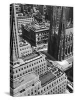 Looking Down on Saint Patrick's Cathedral, New York City-Alfred Eisenstaedt-Stretched Canvas