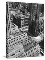 Looking Down on Saint Patrick's Cathedral, New York City-Alfred Eisenstaedt-Stretched Canvas