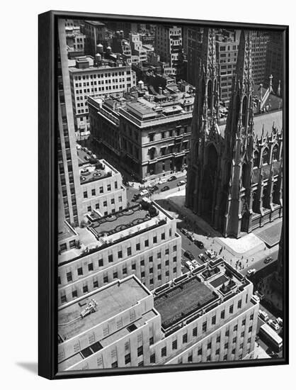 Looking Down on Saint Patrick's Cathedral, New York City-Alfred Eisenstaedt-Framed Photographic Print