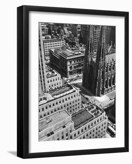 Looking Down on Saint Patrick's Cathedral, New York City-Alfred Eisenstaedt-Framed Photographic Print