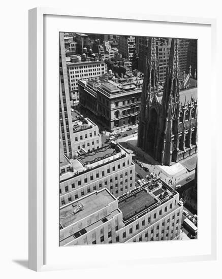 Looking Down on Saint Patrick's Cathedral, New York City-Alfred Eisenstaedt-Framed Photographic Print