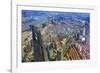 Looking Down on the Liujiashui Financial District, Shanghai, China.-William Perry-Framed Photographic Print