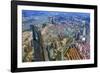 Looking Down on the Liujiashui Financial District, Shanghai, China.-William Perry-Framed Photographic Print