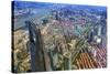 Looking Down on the Liujiashui Financial District, Shanghai, China.-William Perry-Stretched Canvas