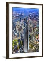 Looking Down on the Liujiashui Financial District, Shanghai, China.-William Perry-Framed Photographic Print