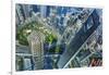 Looking Down on the Liujiashui Financial District, Shanghai, China.-William Perry-Framed Photographic Print