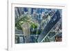 Looking Down on the Liujiashui Financial District, Shanghai, China.-William Perry-Framed Photographic Print