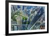 Looking Down on the Liujiashui Financial District, Shanghai, China.-William Perry-Framed Photographic Print