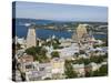 Looking Down on the Old City, Quebec City, Quebec, Canada, North America-Michael DeFreitas-Stretched Canvas