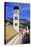 Looking Down on the Stradun (Placa) from the Walls Above the Pile Gate-Simon Montgomery-Stretched Canvas