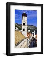 Looking Down on the Stradun (Placa) from the Walls Above the Pile Gate-Simon Montgomery-Framed Photographic Print