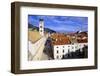 Looking Down on the Stradun (Placa) from the Walls Above the Pile Gate-Simon Montgomery-Framed Photographic Print