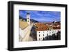 Looking Down on the Stradun (Placa) from the Walls Above the Pile Gate-Simon Montgomery-Framed Photographic Print