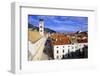 Looking Down on the Stradun (Placa) from the Walls Above the Pile Gate-Simon Montgomery-Framed Photographic Print