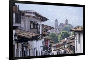 Looking down on town centre, Valle de Bravo, Mexico, North America-Peter Groenendijk-Framed Photographic Print