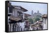 Looking down on town centre, Valle de Bravo, Mexico, North America-Peter Groenendijk-Framed Stretched Canvas