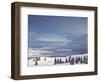 Looking Down onto Flathead Lake after Fresh Snowfall in Elmo, Montana, USA-Chuck Haney-Framed Photographic Print