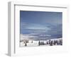 Looking Down onto Flathead Lake after Fresh Snowfall in Elmo, Montana, USA-Chuck Haney-Framed Photographic Print