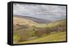 Looking Down onto Littondale in the Yorkshire Dales National Park-Julian Elliott-Framed Stretched Canvas