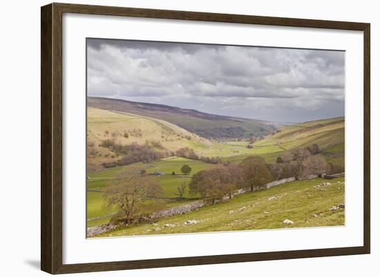 Looking Down onto Littondale in the Yorkshire Dales National Park-Julian Elliott-Framed Photographic Print