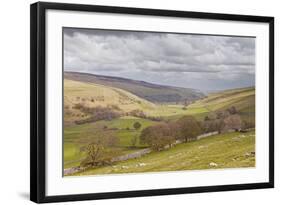 Looking Down onto Littondale in the Yorkshire Dales National Park-Julian Elliott-Framed Photographic Print