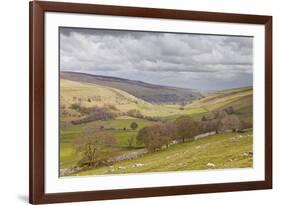 Looking Down onto Littondale in the Yorkshire Dales National Park-Julian Elliott-Framed Photographic Print