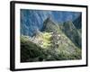 Looking Down onto the Inca City from the Inca Trail, Machu Picchu, Unesco World Heritage Site, Peru-Christopher Rennie-Framed Photographic Print