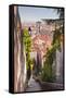 Looking Down onto the Rooftops of Vieux Lyon, Rhone, Rhone-Alpes, France, Europe-Julian Elliott-Framed Stretched Canvas